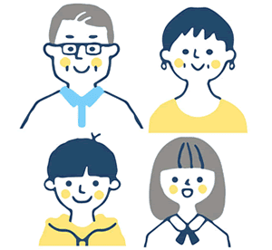 一家４人暮らしＣさん